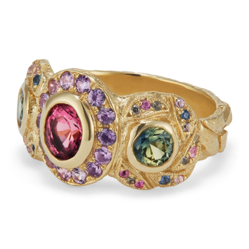 Aurora Trilogy Ring in 9ct