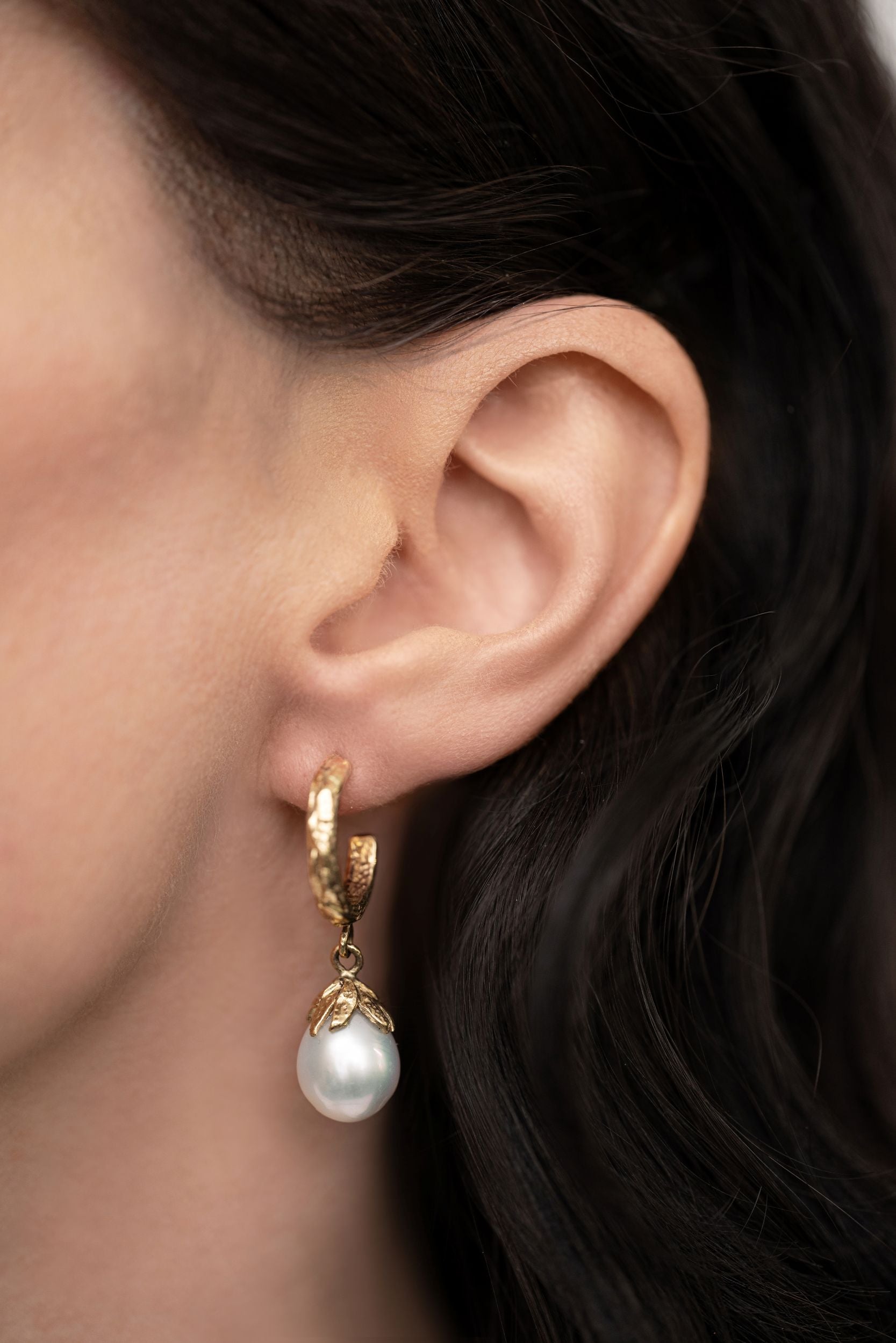 Australian South Sea Pearl Hoops