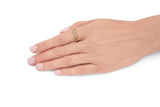 Fine Blue & Green Sapphire Leaf Totem Band