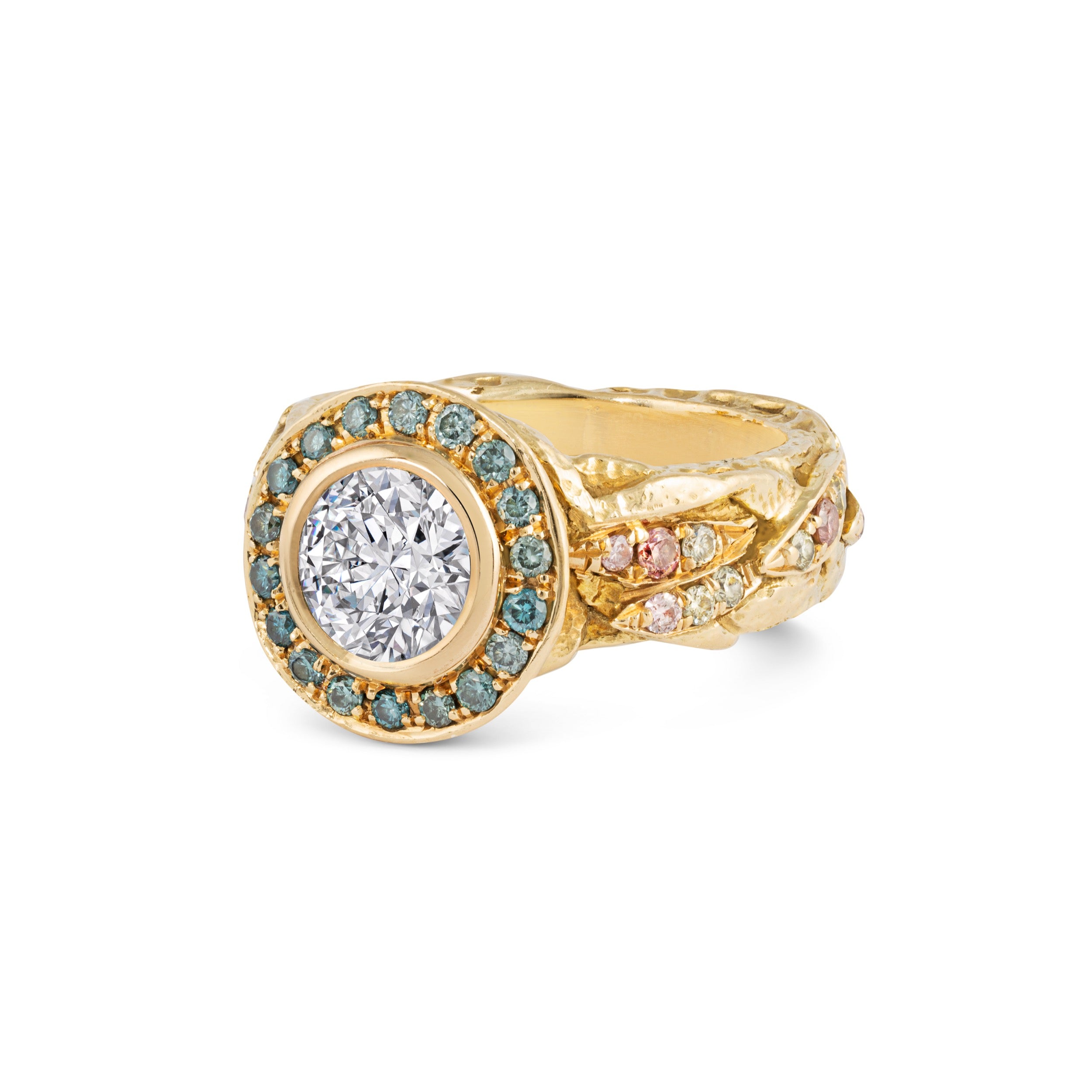 Diamond Saturn Rising Ring