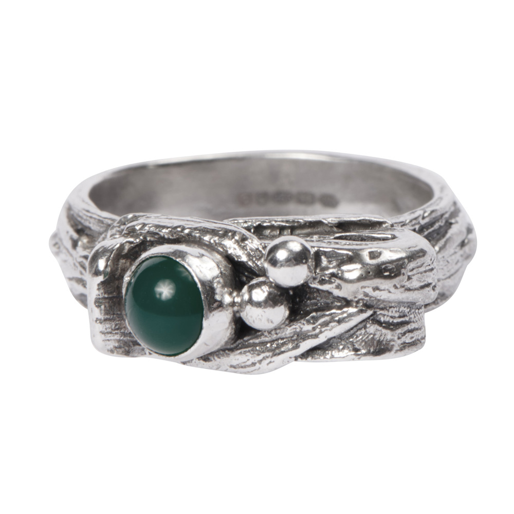 Totem Ring: With Green Onyx