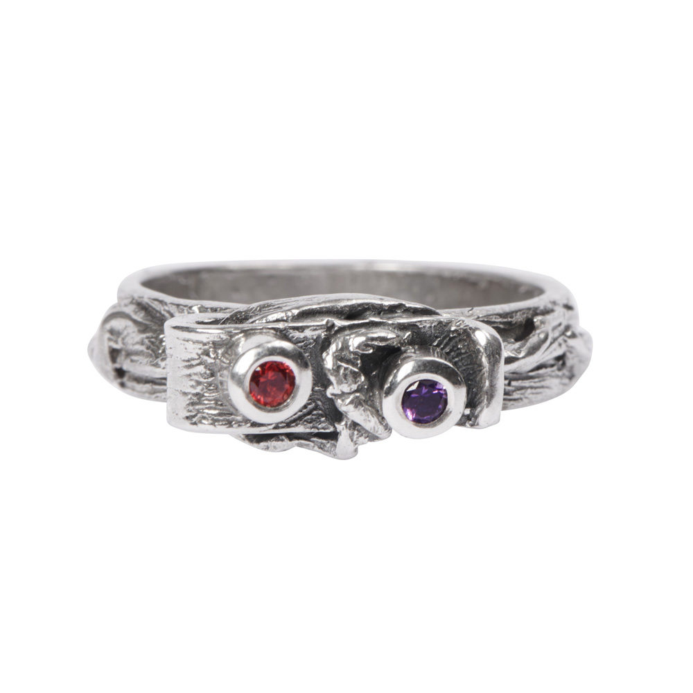Totem Ring: With Amethyst & Sapphire